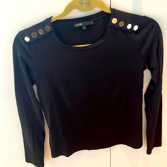 Maje Tops - Maje gold button top